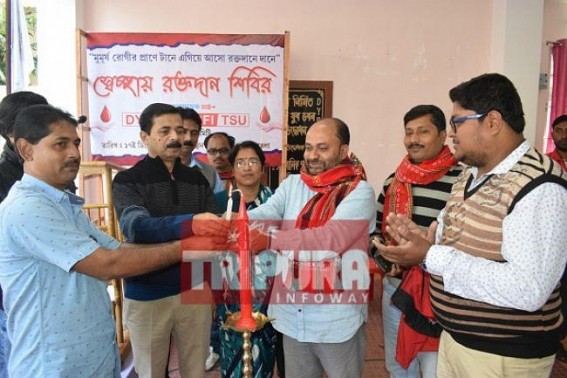 If you donate blood in CPI-M's blood donation camp, blood banks will give you free blood
